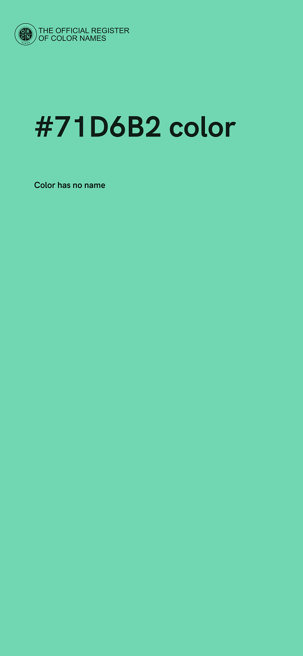 #71D6B2 color image