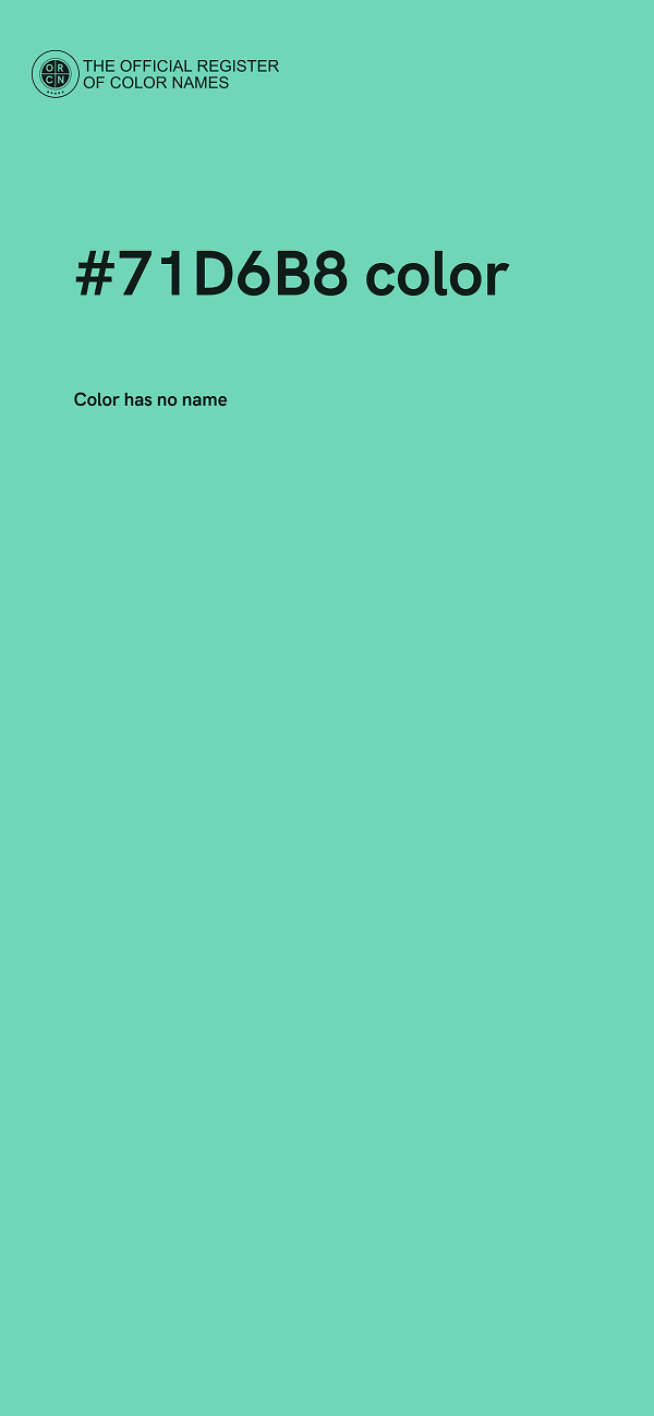 #71D6B8 color image
