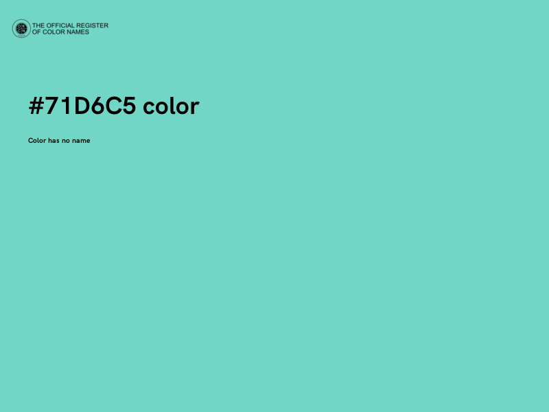 #71D6C5 color image