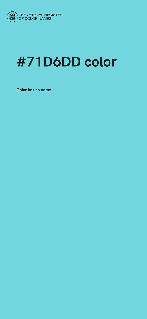 #71D6DD color image