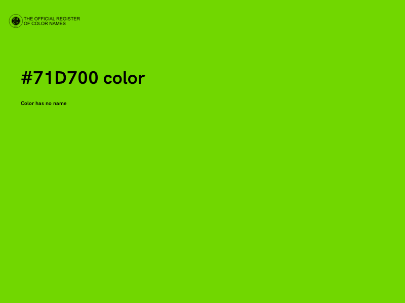 #71D700 color image