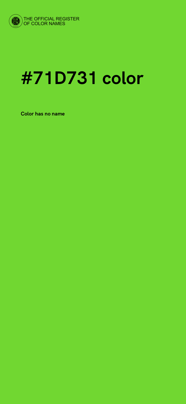 #71D731 color image