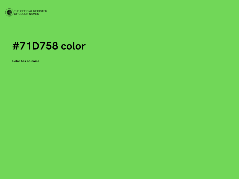 #71D758 color image