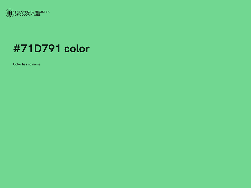 #71D791 color image