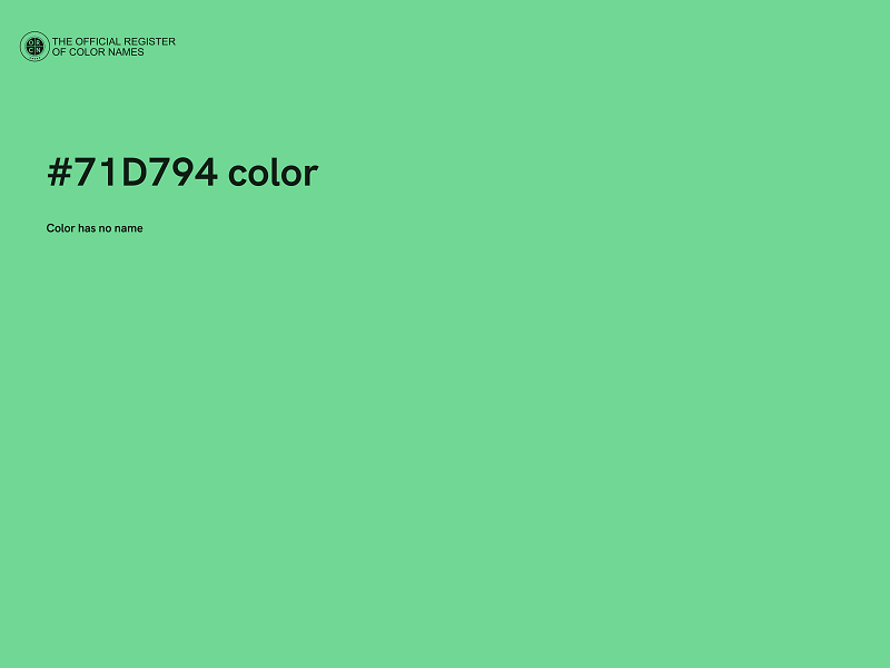 #71D794 color image