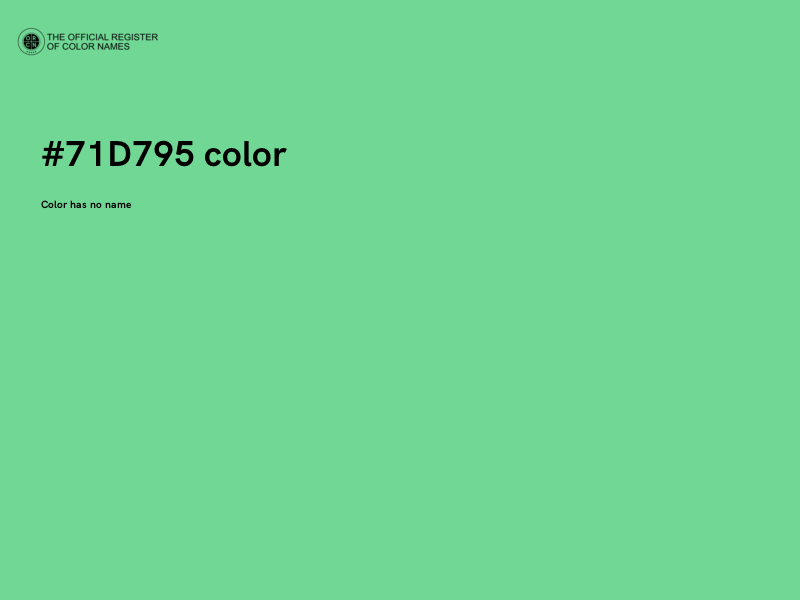 #71D795 color image