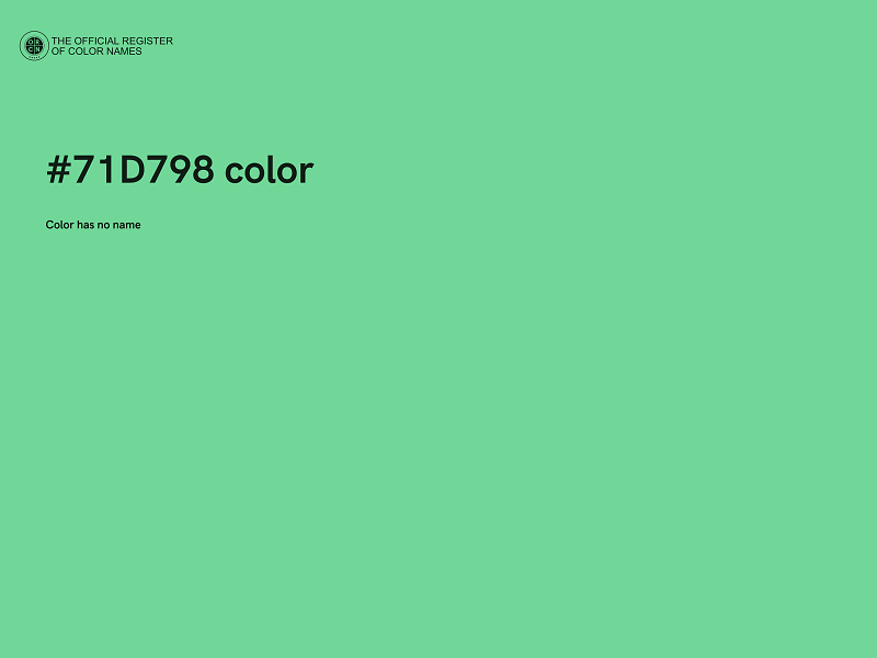 #71D798 color image