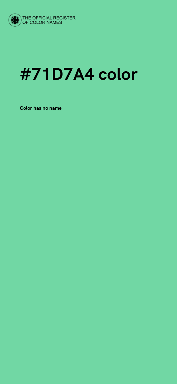 #71D7A4 color image