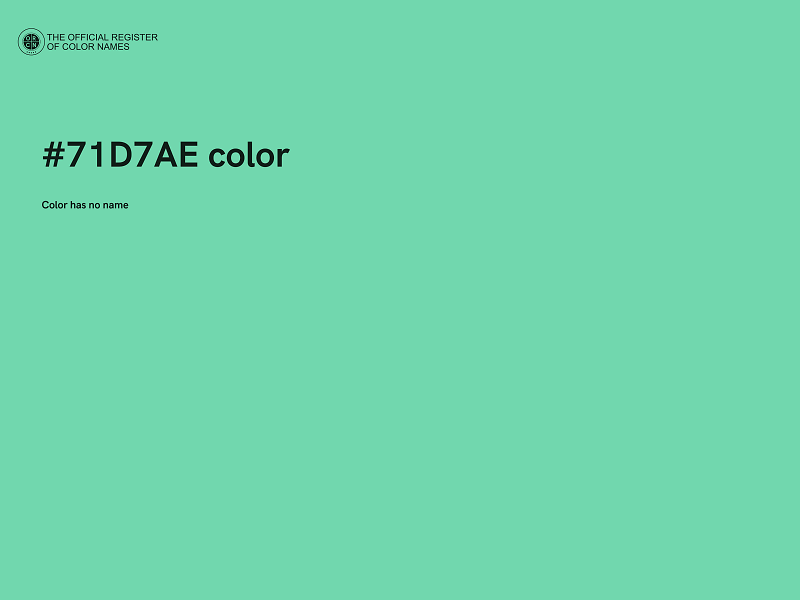 #71D7AE color image