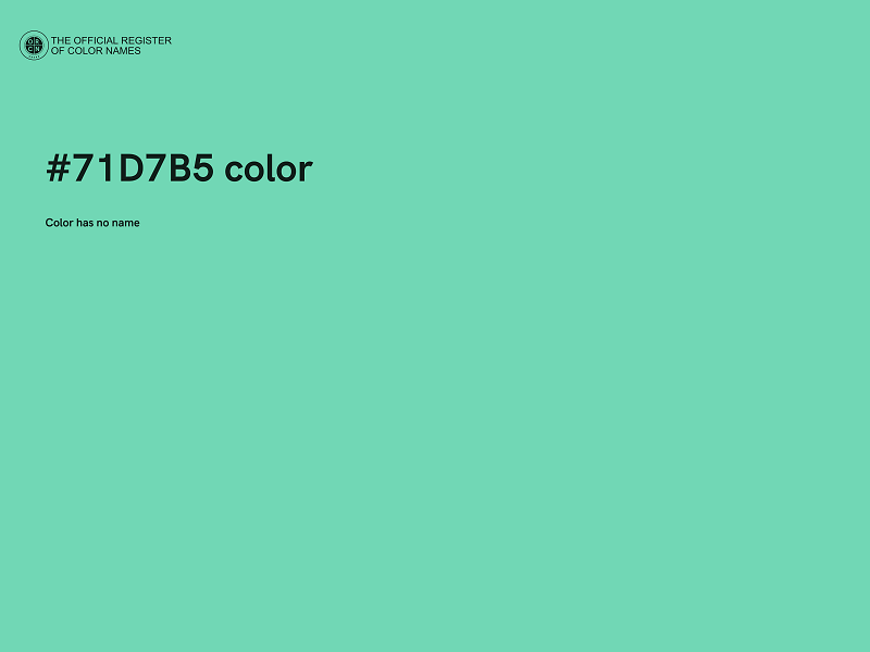 #71D7B5 color image