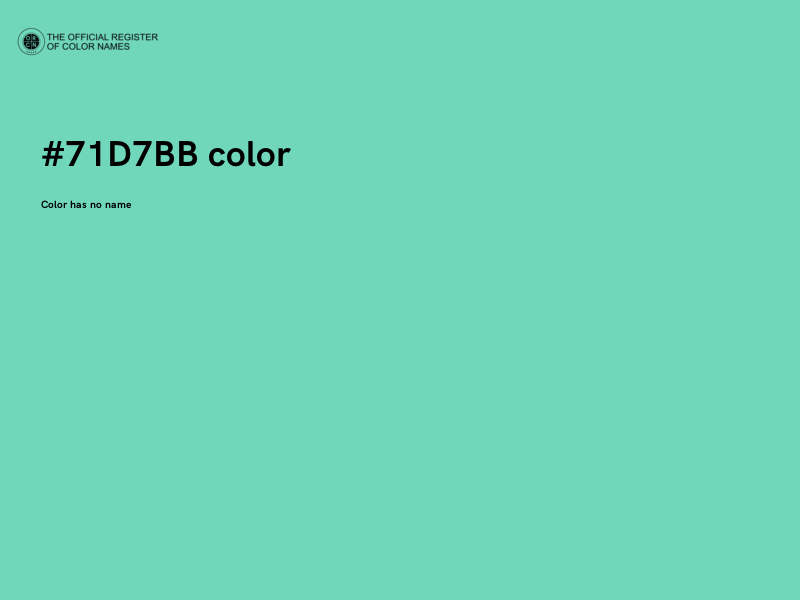 #71D7BB color image
