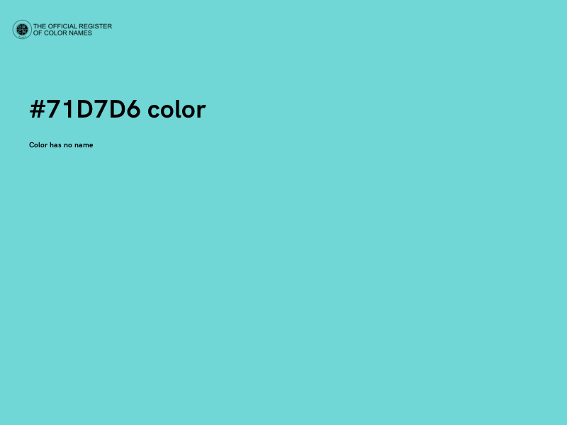 #71D7D6 color image