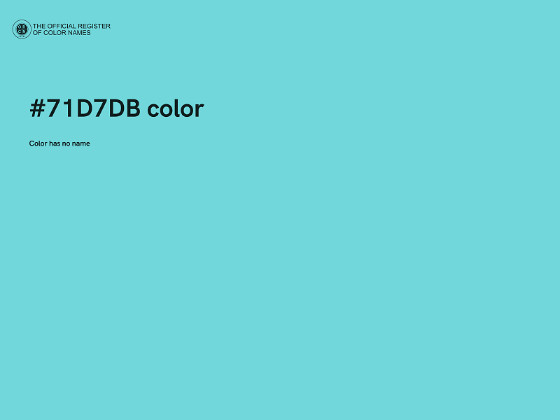 #71D7DB color image