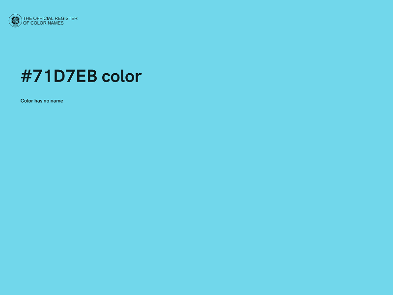 #71D7EB color image