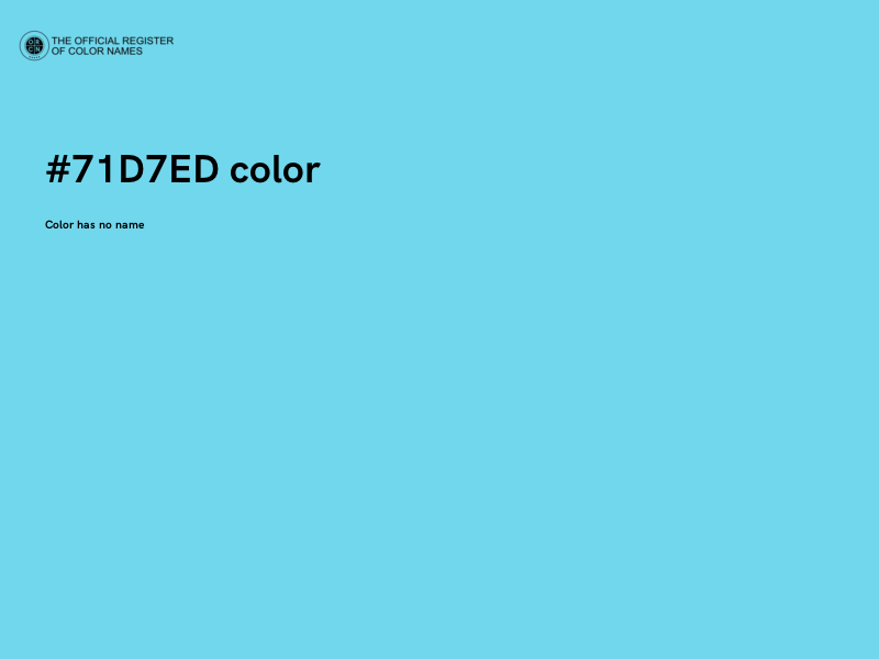 #71D7ED color image