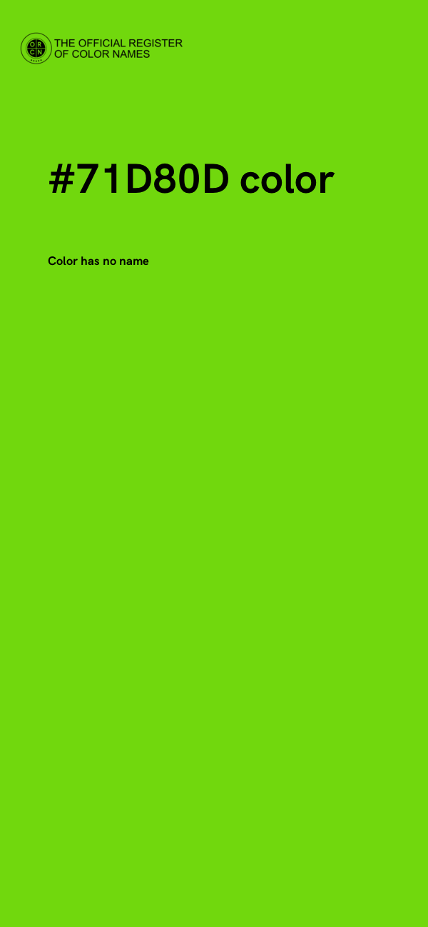 #71D80D color image