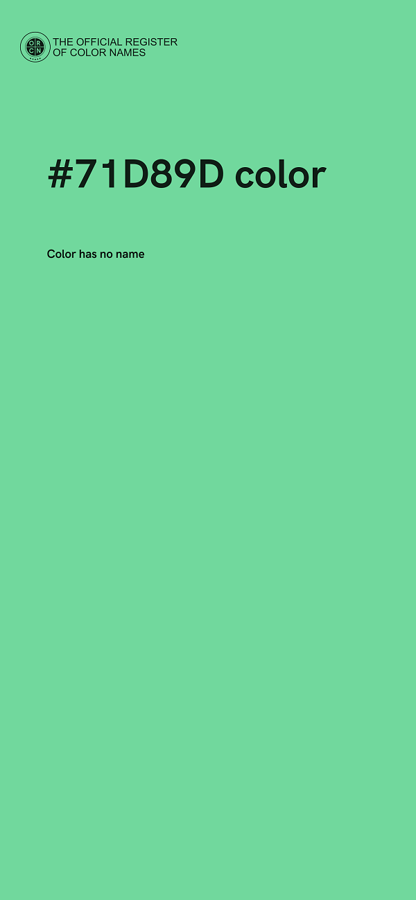 #71D89D color image