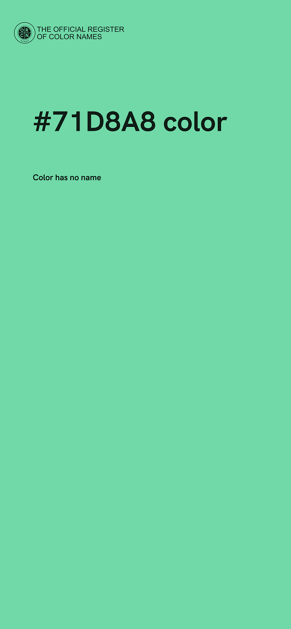 #71D8A8 color image