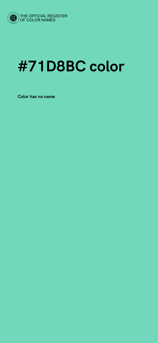 #71D8BC color image