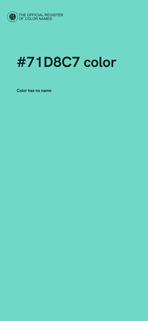 #71D8C7 color image