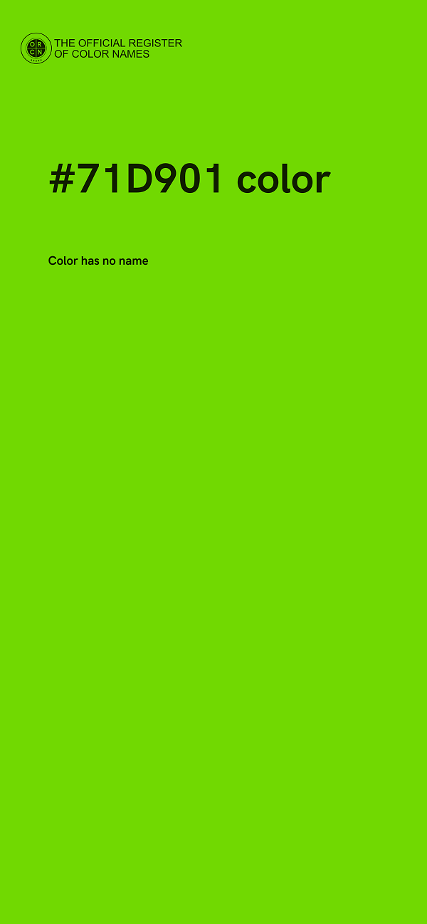 #71D901 color image