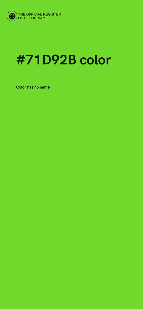 #71D92B color image