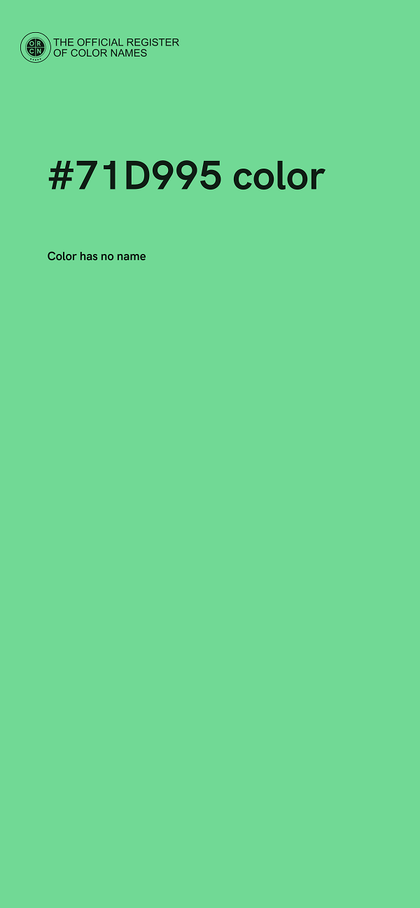 #71D995 color image