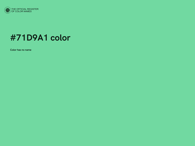 #71D9A1 color image