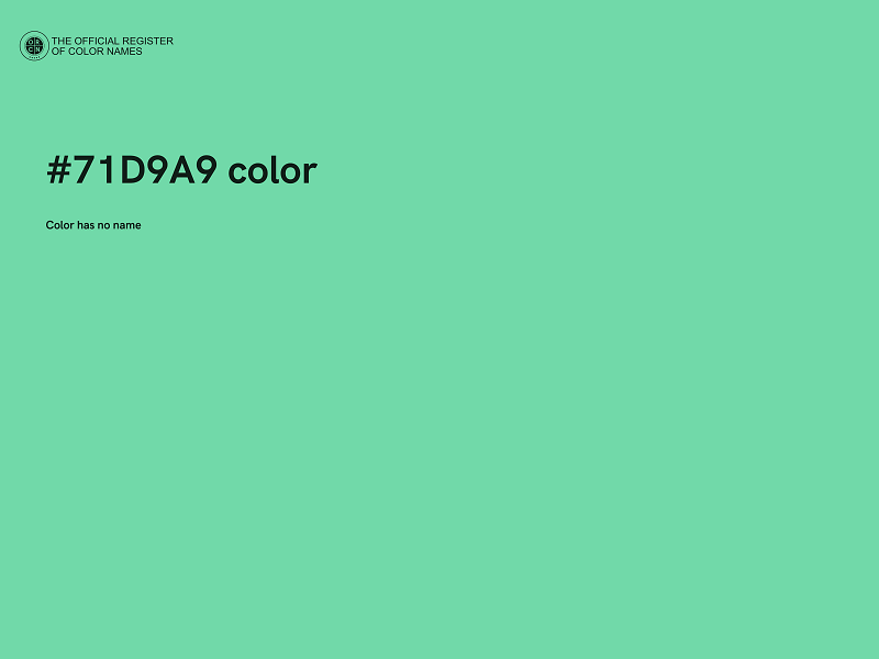 #71D9A9 color image