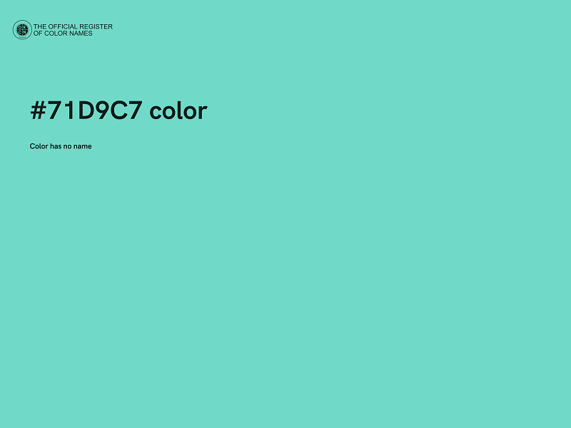 #71D9C7 color image