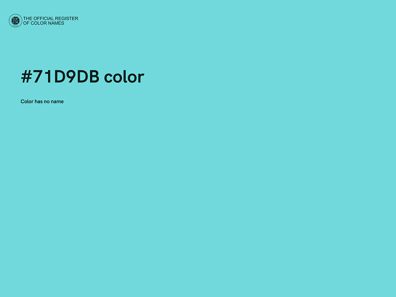 #71D9DB color image