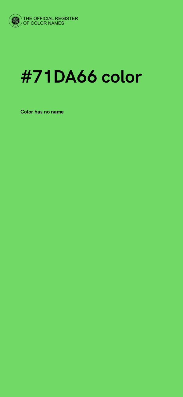 #71DA66 color image