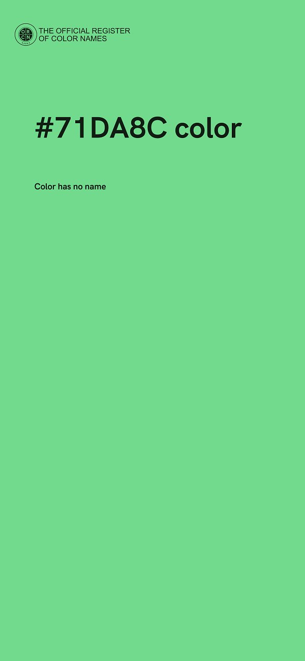 #71DA8C color image