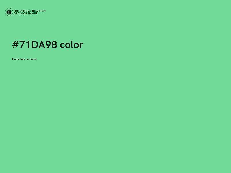 #71DA98 color image