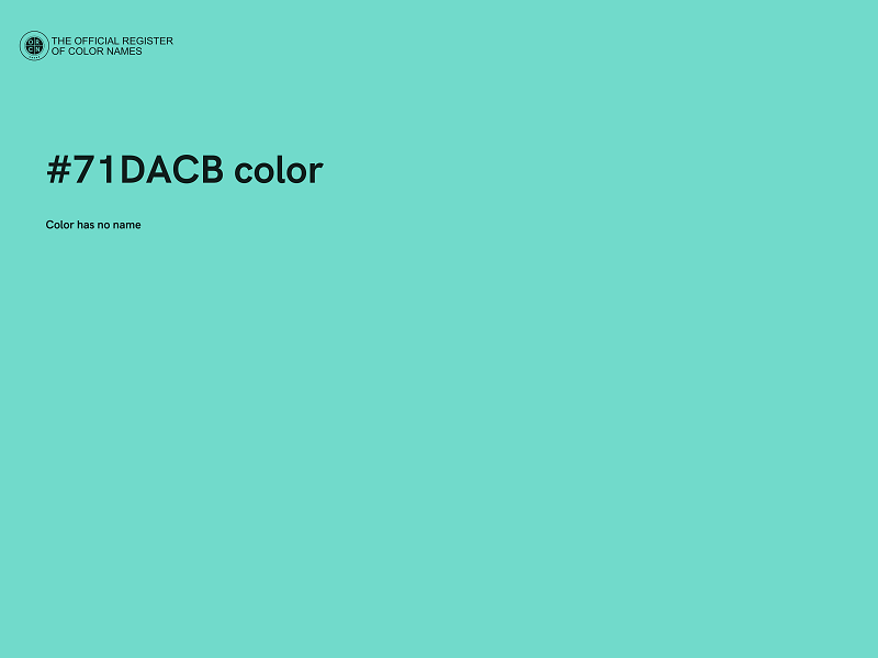 #71DACB color image