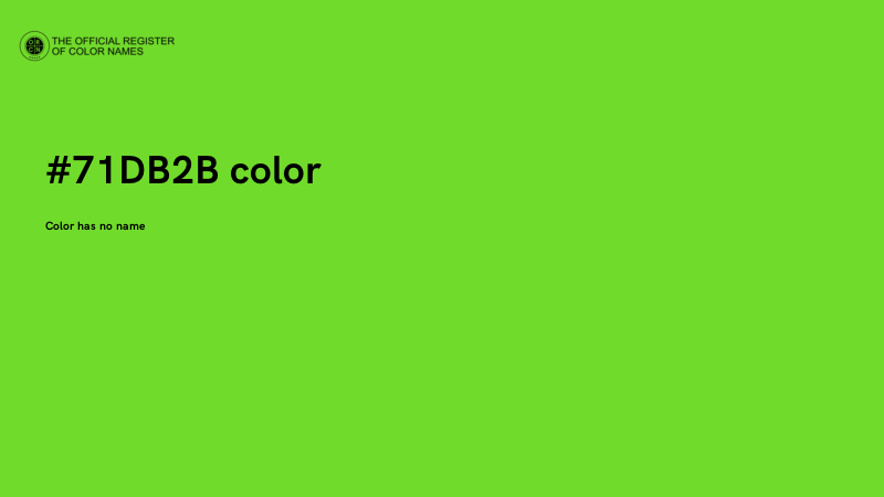 #71DB2B color image