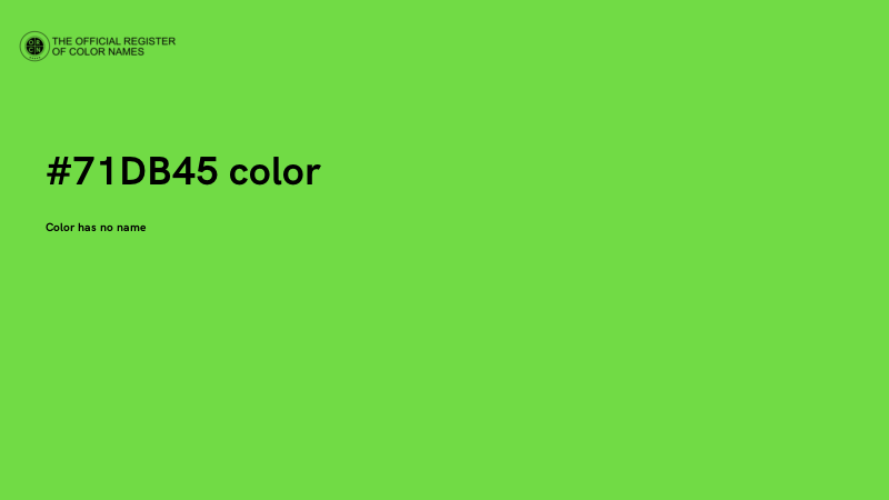 #71DB45 color image