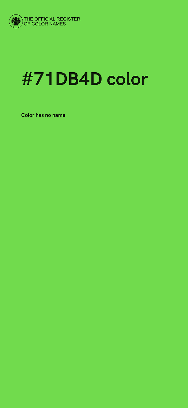 #71DB4D color image