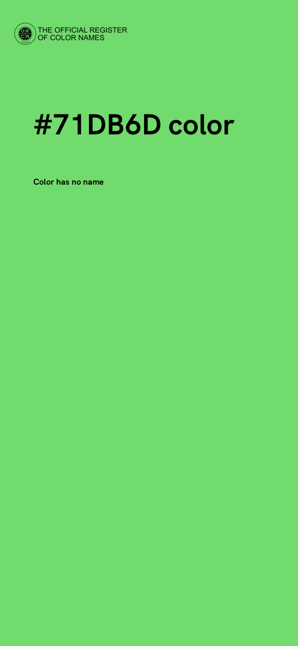 #71DB6D color image