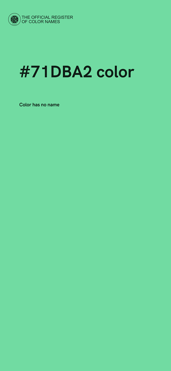 #71DBA2 color image