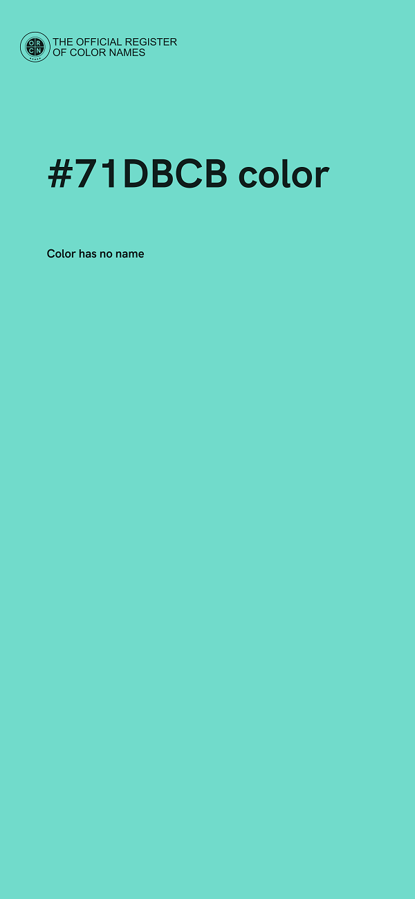#71DBCB color image