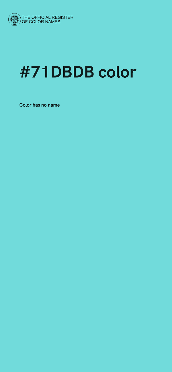 #71DBDB color image