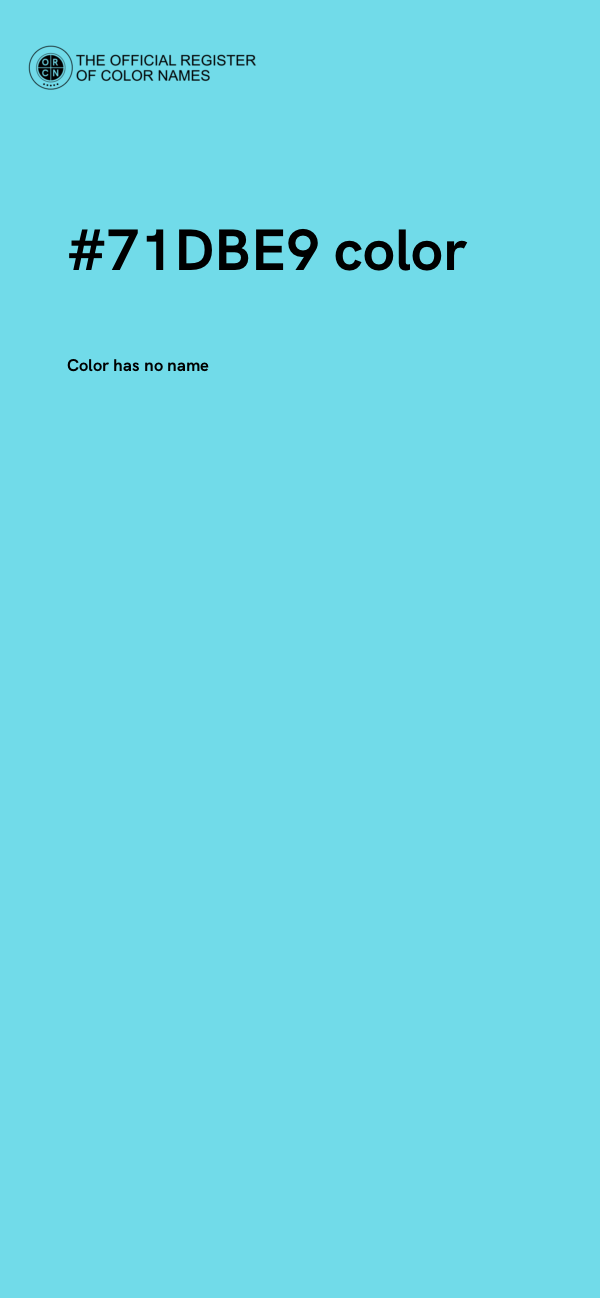 #71DBE9 color image