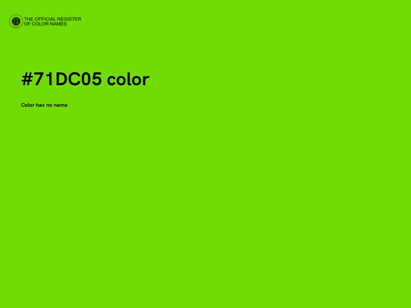 #71DC05 color image