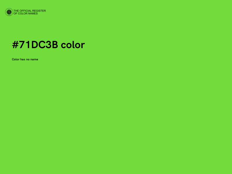 #71DC3B color image