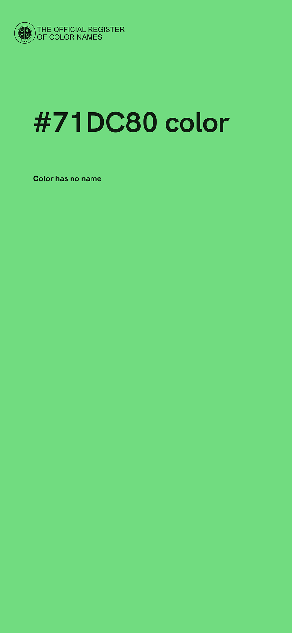 #71DC80 color image