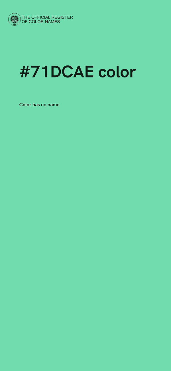 #71DCAE color image