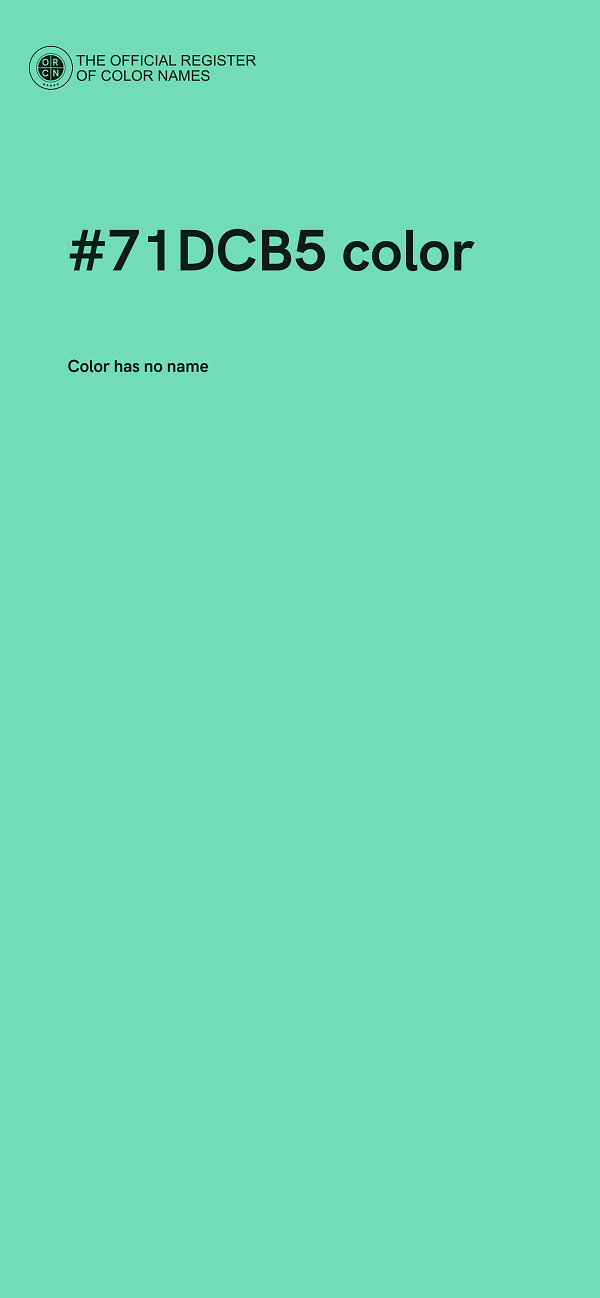 #71DCB5 color image