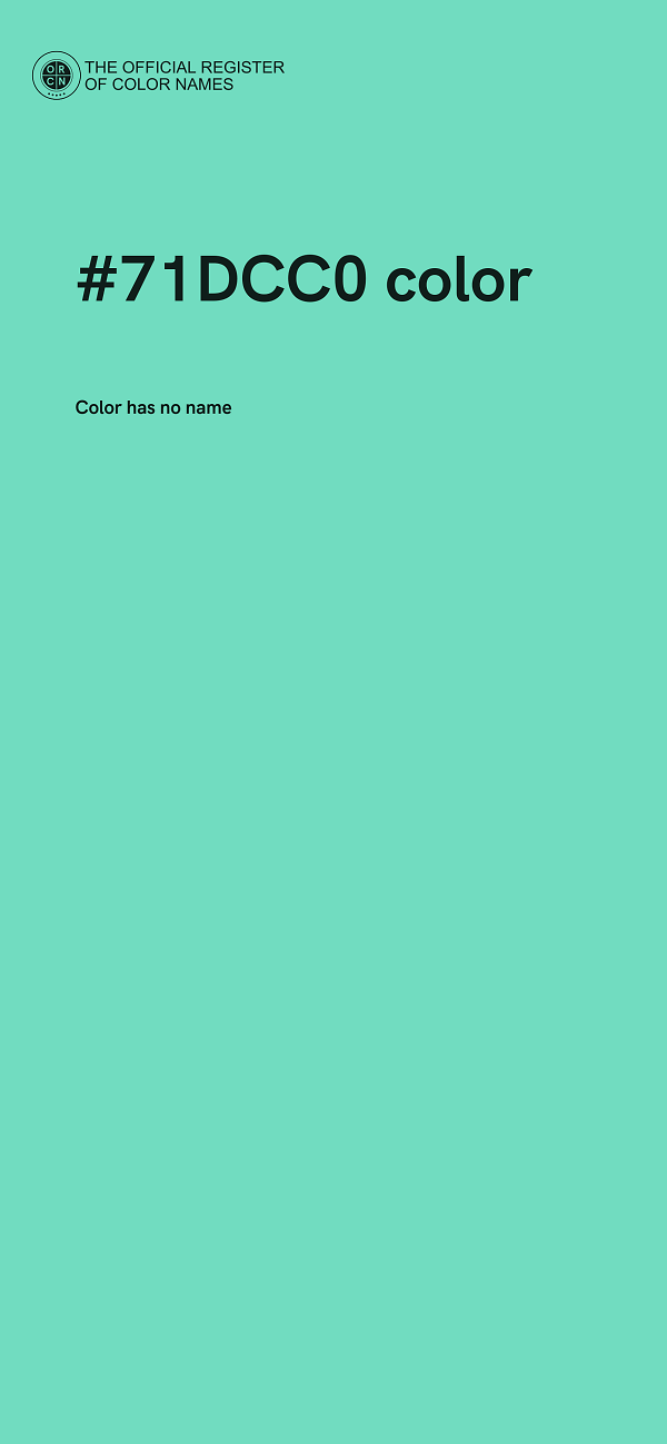 #71DCC0 color image
