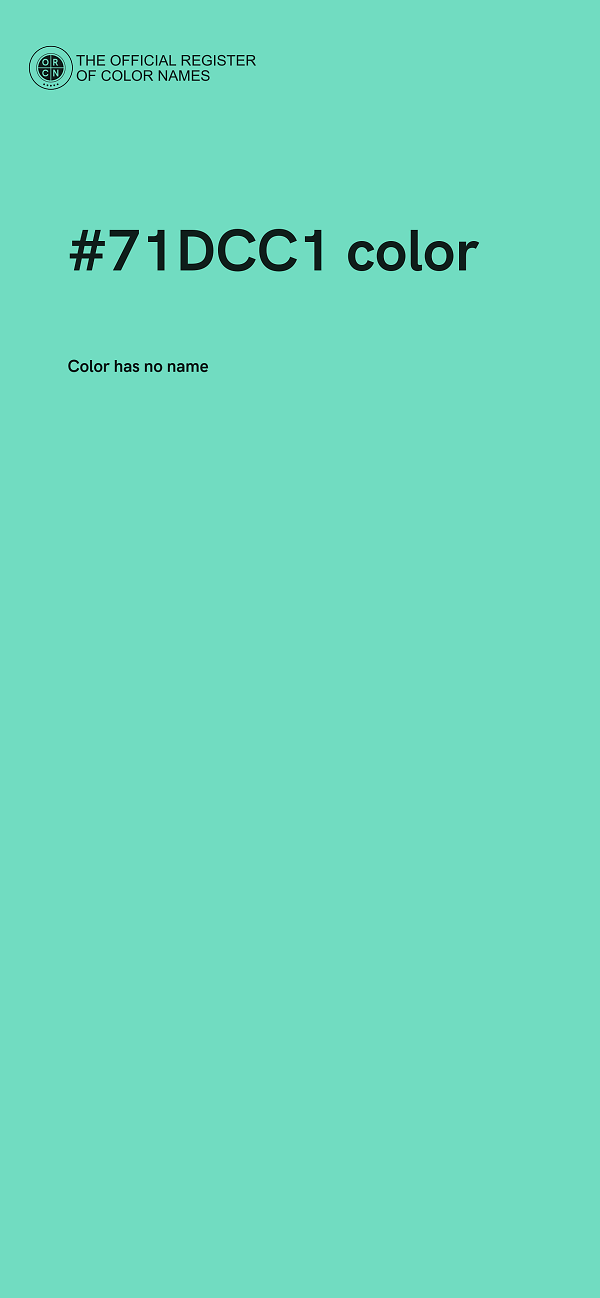#71DCC1 color image